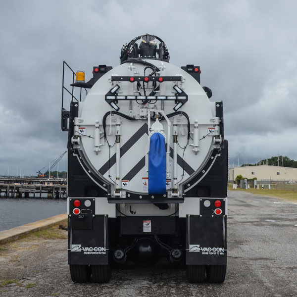 Rear View of Vac-Con X-Cavator Truck