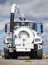 Vac-Con Hydro-Excavation Truck Front View