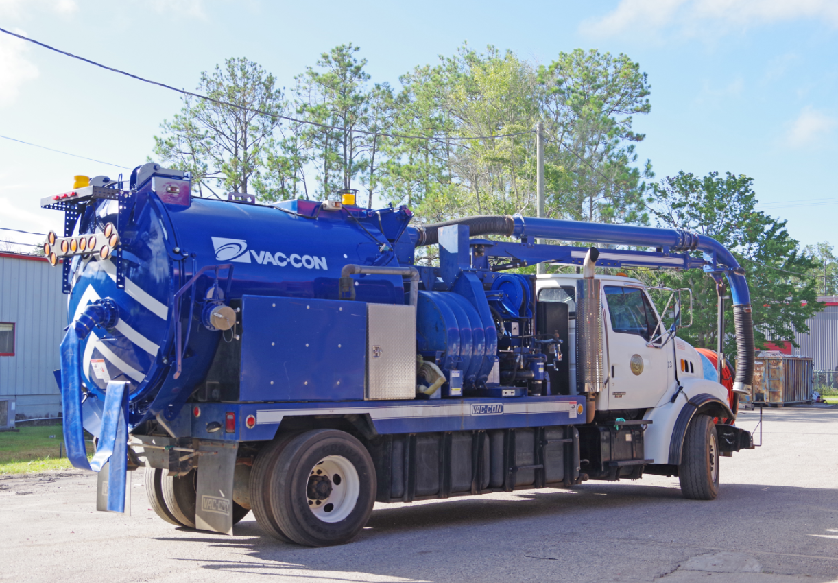 View of side of truck after refurbishment