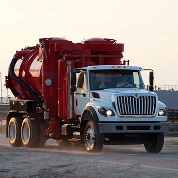 Vac-Con VecLoader XL Vacuum Truck being driven
