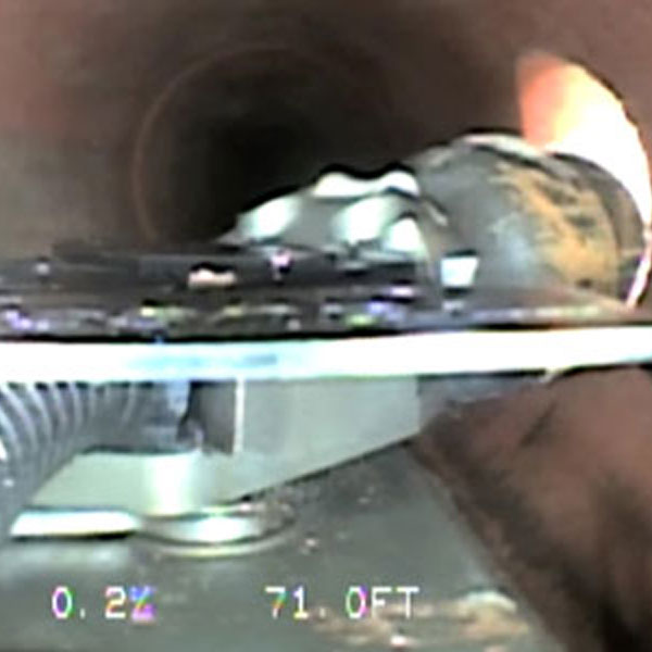 Rausch system inside a pipe